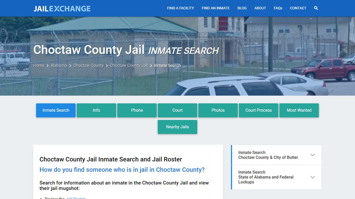 Inmate Search: Roster & Mugshots - Choctaw County Jail, AL
