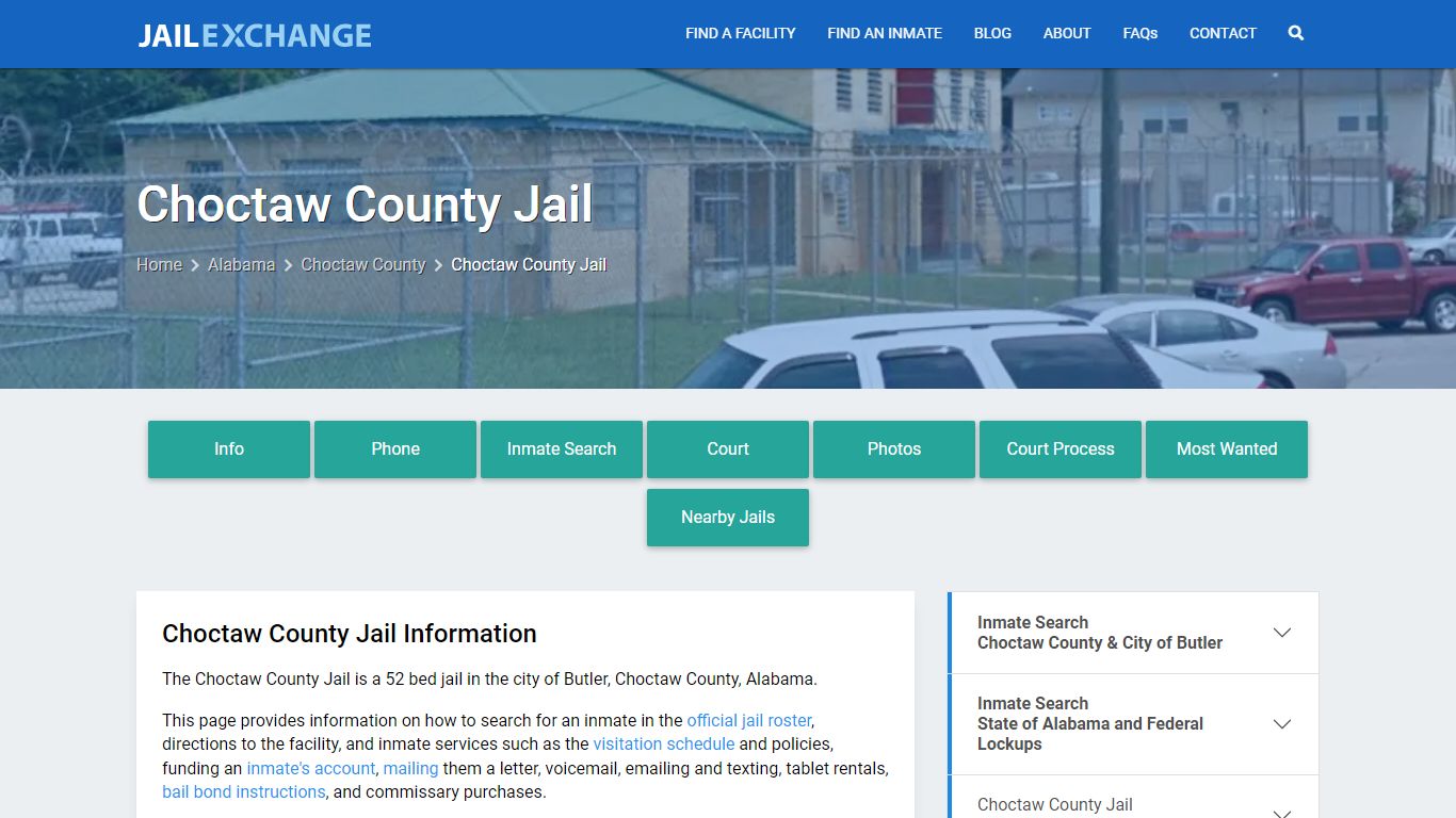 Choctaw County Jail, AL Inmate Search, Information