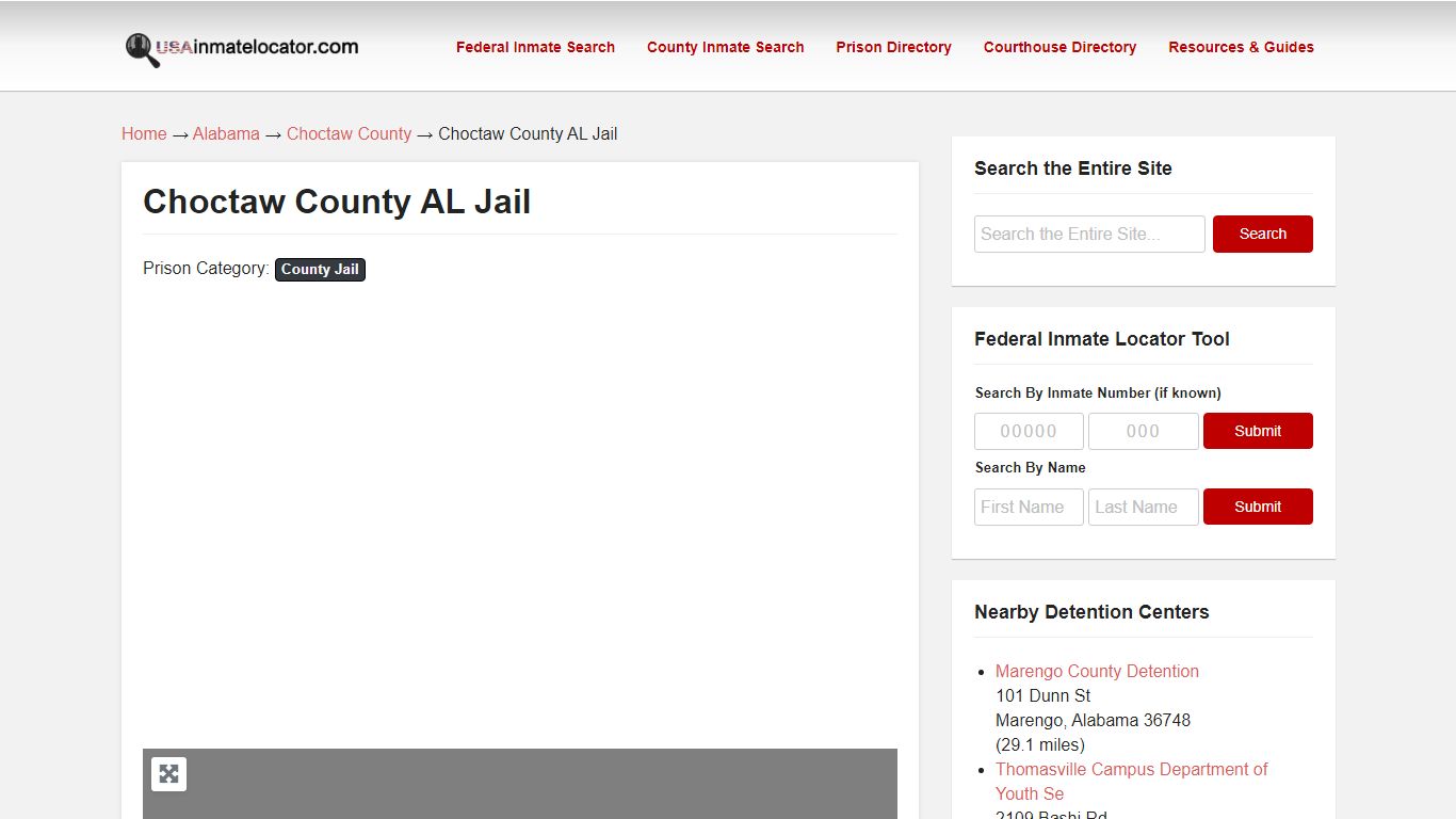 Choctaw County AL Jail | USA Inmate Locator